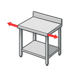 Zwiększenie Szerokości Mebla Nierdzewnego Polgast o 10 cm
