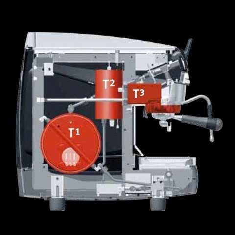 Ekspres ciśnieniowy 3-grupowy, wolumetryczny, Aurelia Wave 3gr T3, Nuova Simonelli