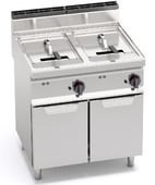 Frytownica TURBO elektryczna dwukomorowa 18+18 l na podstawie 2x 13,5 kW E7F18-8M Berto's