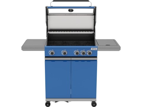 Grill gazowy Itami 4+1 palniki 14,5 kW z szybą niebieski Yato YG-20033