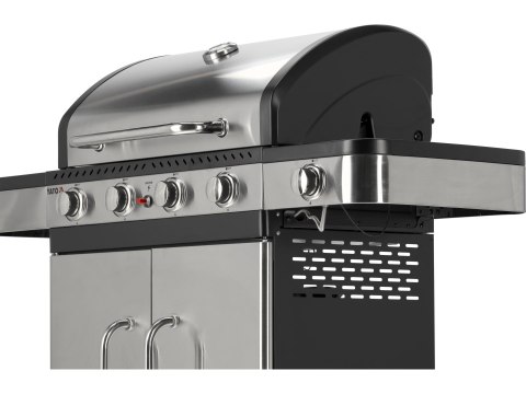 Grill gazowy Zushi 4+1 stal nierdzewna 14,2 kW Yato YG-20019