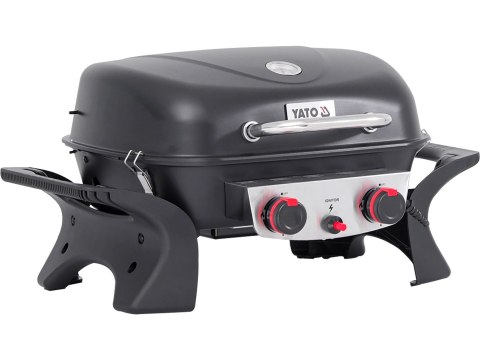 Grill gazowy przenośny Yake 2 palniki 5 kW Yato YG-20005