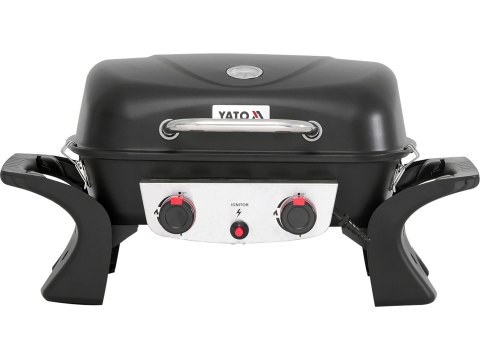 Grill gazowy przenośny Yake 2 palniki 5 kW Yato YG-20005