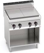 Kuchnia HIGH POWER elektryczna żeliwna 4-pola grzewcze na podstawie 9 kW/400V E7TPM Berto's