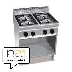 Kuchnia HIGH POWER gazowa 4-palnikowa na podstawie 21 kW G7F4M Berto's