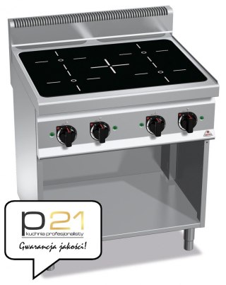 Kuchnia POWER INDUCTION 4-pola grzewcze na podstawie 14 kW/400V,E7P4M/IND Berto's