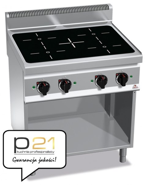 Kuchnia POWER INDUCTION 4-pola grzewcze na podstawie 14 kW/400V,E7P4M/IND Berto's