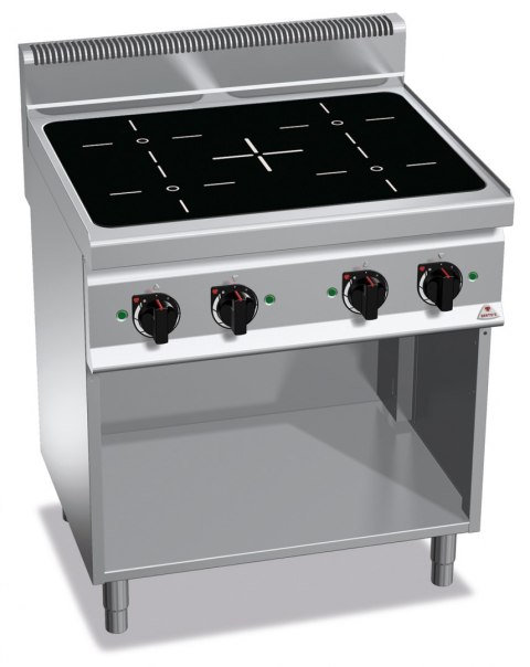 Kuchnia POWER INDUCTION 4-pola grzewcze na podstawie 14 kW/400V,E7P4M/IND Berto's