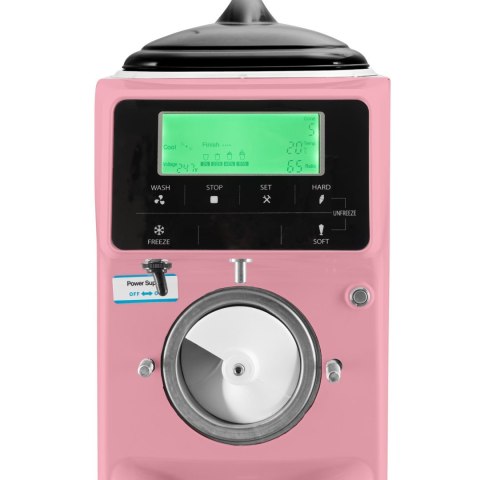 Maszyna automat do lodów włoskich 6 l różowa RQ16E-P