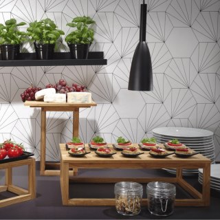 Naczynie fingerfood kwadratowe 80x80 mm czarne Fine Dine