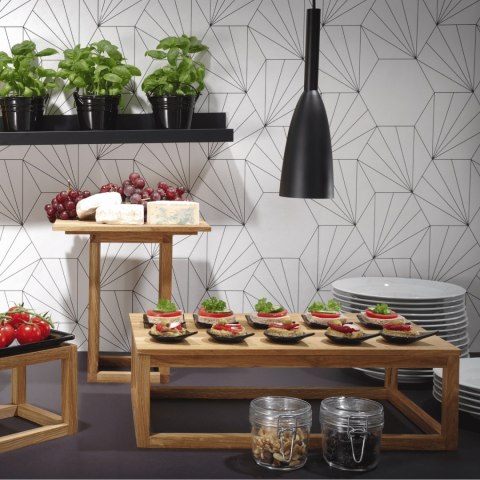 Naczynie fingerfood kwadratowe 80x80 mm czarne Fine Dine