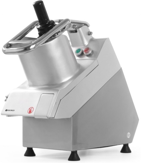 Out Elektryczna szatkownica do warzyw z dużym otworem i zestawem tarcz Hendi 231852
