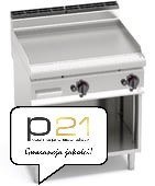 Płyta grillowa MULTIPAN gazowa gładka; 10,8 kW; na podstawie; 2 niezależne strefy grzewcze, G7FL8M-2, Bertos