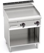 Płyta grillowa MULTIPAN gazowa gładka; 10,8 kW; na podstawie; 2 niezależne strefy grzewcze, G7FL8M-2, Bertos