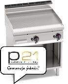 Płyta grillowa MULTIPAN gazowa ryflowana 10,8 kW na podstawie 2 niezależne strefy grzewcze G7FR8M-2 Berto's