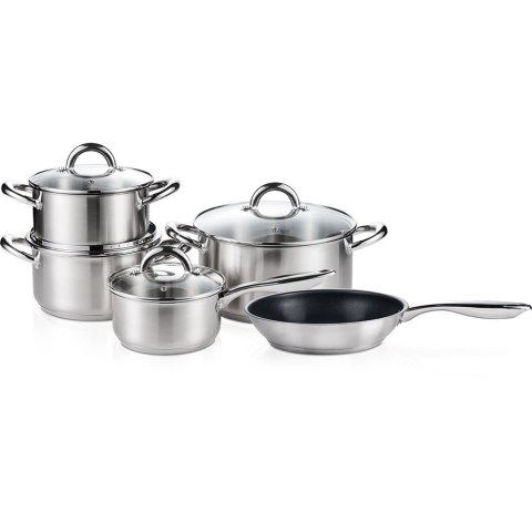 Zestaw Garnków z Patelnią 9-Elementów STALGAST 020002