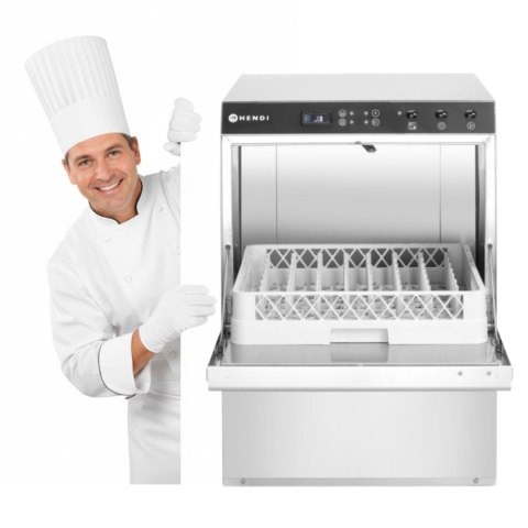Zmywarka gastronomiczna z pompą i dozownikami 230V/400V Hendi 237366