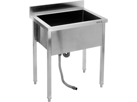 Basen gastronomiczny ze stali nierdzewnej 60x60 cm Yato YG-30920