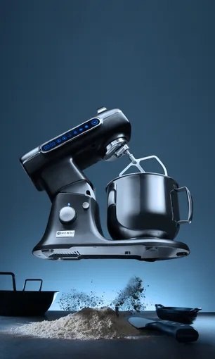 Blackbolt Mikser Robot Kuchenny Wielofunkcyjny z Akcesoriami 7l | HENDI 221570