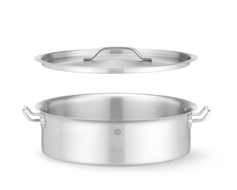 Garnek niski z pokrywką HENDI 10,8L ⌀360x110 Okrągły 836521