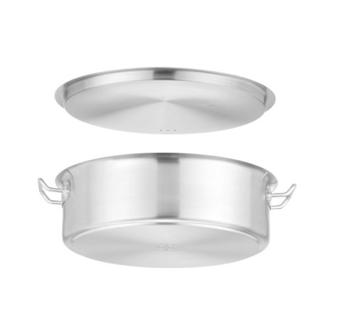 Garnek niski z pokrywką HENDI 10,8L ⌀360x110 Okrągły 836521