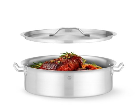 Garnek niski z pokrywką HENDI 10,8L ⌀360x110 Okrągły 836521