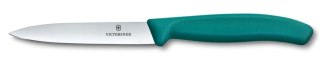 Nóż do jarzyn gładki, Victorinox, zielony, (L)212mm