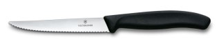 Nóż do steków i pizzy, Victorinox, czarny, (L)222mm