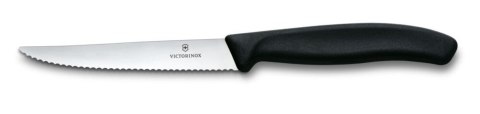 Nóż do steków i pizzy, Victorinox, czarny, (L)222mm