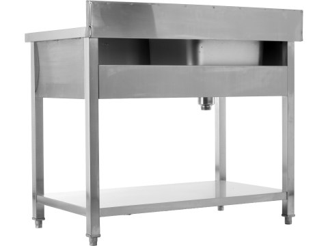 Stół nierdzewny ze zlewem jednokomorowym 120x60 cm Yato YG-30901