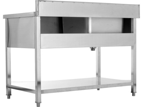 Stół nierdzewny ze zlewem jednokomorowym 120x70 cm Yato YG-30904