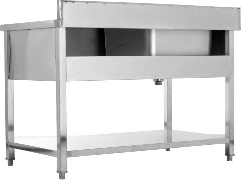 Stół nierdzewny ze zlewem jednokomorowym 140x70 cm Yato YG-30905