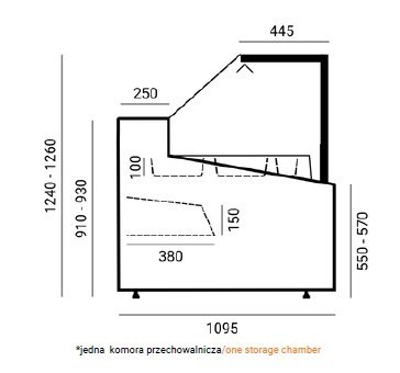 Witryna chłodnicza Cebea Bochnia CARMEN GN 1330