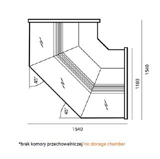 Witryna chłodnicza Wega 1B Nz Cebea Bochnia WCh-6/1BNz