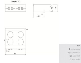 OLIS | Kuchnia inducyjna 2-palnikowa 7 kW Diamante 700