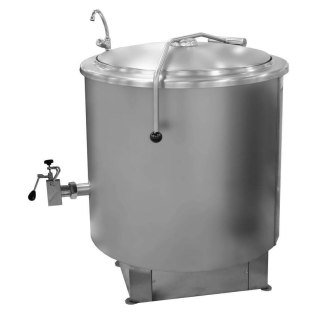 Okrągły kocioł warzelny, parowy, poj. 200l, max. 70kg/h pary, RKD-200 | Gasztrometal