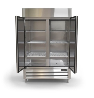 Szafa Chłodnicza Lodówka Gastronomiczna Nierdzewna 2-Drzwiowa 1300l 1382x800x2100 | SZRON MBL8960
