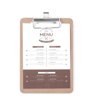 Podkładka Pod Menu 125x180 Mdf | HENDI 664179