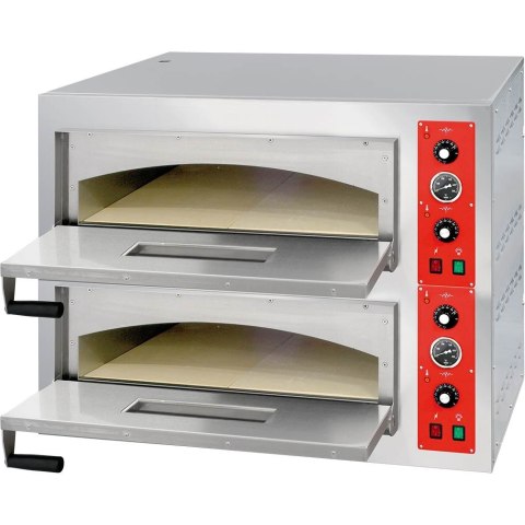 Piec do pizzy 2-poziomowy 8x36 cm | Stalgast 781020