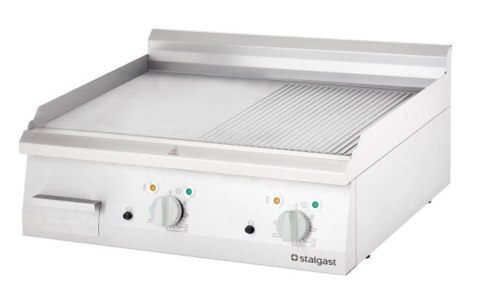 Płyta grill elektryczny 800x700 gładki-ryflowany Stalgast