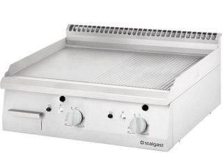 Płyta grill gazowy gładki 800x700 G20 Stalgast