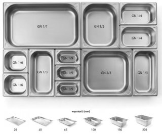 Pojemnik Gn 1/9 H=15 Cm Premium Stalgast 119150