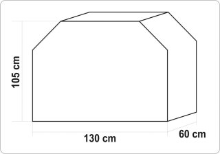 Pokrowiec Na Grill 130x60x105 cm Wodoodporny Yato YG-20050