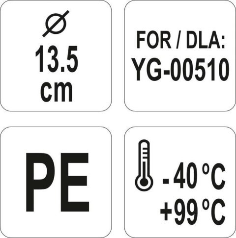 Pokrywka do Pojemnika 13.5x1 cm Yato YG-00518