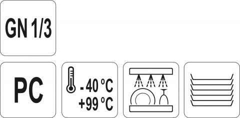 Pokrywka do Pojemnika z Poliwęglanu GN 1/3 Yato YG-00436