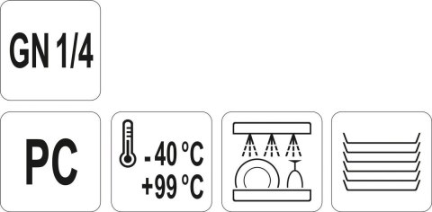 Pokrywka do Pojemnika z Poliwęglanu GN 1/4 Yato YG-00437