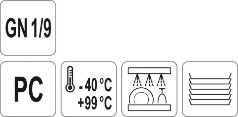 Pokrywka do Pojemnika z Poliwęglanu GN 1/9 Yato YG-00439