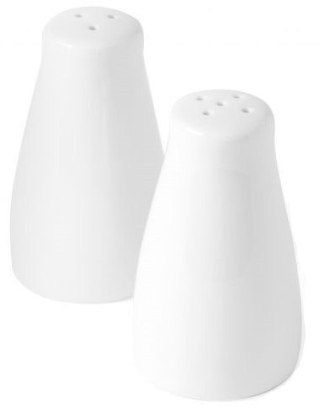 Przyprawnik porcelanowy 2-częściowy | sól, pieprz | HENDI