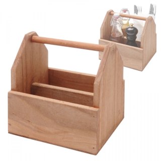 Drewniany organizer stołowy | Hendi 664315