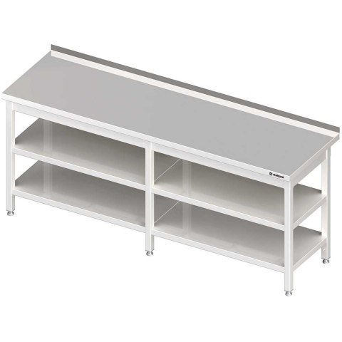 Stół Nierdzewny Przyścienny 2 Półki 2100x600 Stalgast Stół Nierdzewny Przyścienny 2 Półki 2100x600 Stalgast